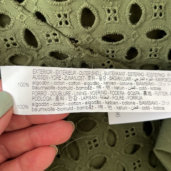 ZARA Cotton lace mini dress (NWT) XS - Picture 7 of 10